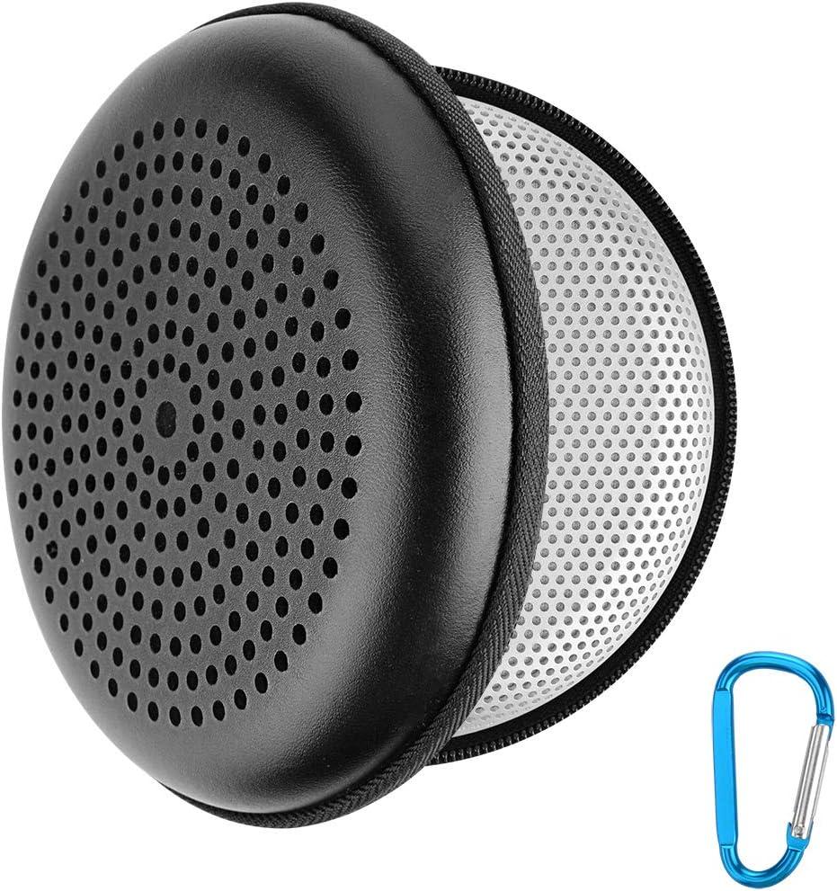 Geekria Speaker Case Cover, Compatible with Bang & Olufsen Beosound A1 3rd Gen, Beoplay A1 Replacement Speakers Travel Carrying Case with Keychain Hook (Black)