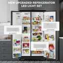 NEW Upgraded Refrigerator LED Light Set - Compatible with Whirlpool, Kenmore, Maytag, and KitchenAid Refrigerators - Includes 1 Pc W10515058 & 2 Pcs W10515057 - Replaces WPW10515057, WPW10515058
