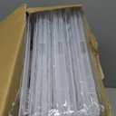 Pinkpum Upgraded Hard Shoe Storage Box 6 Pack X-Large Fit Size 12, Thicken & Sturdy Clear Plastic Stackable Shoe Organizer Box Closet, Sneaker Storage Display Case Holder Bins with Magnetic Door White