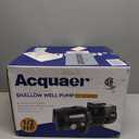 Acquaer 1/2HP Shallow Well Jet Pump,Cast Iron, Well Depth Up to 25ft, 115V/230V Dual Voltage, Automatic Pressure Switch
