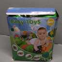 ARANEE 2-in-1 Tummy Time Mat & Seated Support Pillow Baby Toys 6-12 Months, Baby Tummy Time Toys Sit Me Up Floor Seat for Newborns and Older Babies, with Detachable Support Pillow and Toys (Green)