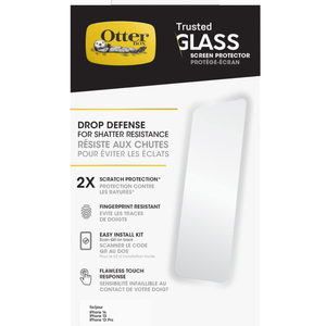 OtterBox TRUSTED GLASS Screen Protector for iPhone 14, iPhone 13 & iPhone 13 Pro, Flawless Touch Response, Fingerprint Resistant, Precision Fit, Vibrant Clarity