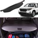 Cargo Cover for 2024 Honda Passport 2019 2020 2021 2022 2023 2025 Accessories Rear Trunk Cover Trunk Security Cover Shielding Shade Black