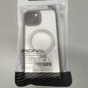 360 Rotatable Magnetic Stand for iPhone 13/14 Case Compatible with Mag-Safe 16FT Military Drop Protection, Anti-Scratch/Fingerprint iPhone 13/14 Phone Case(Clear-Grey)