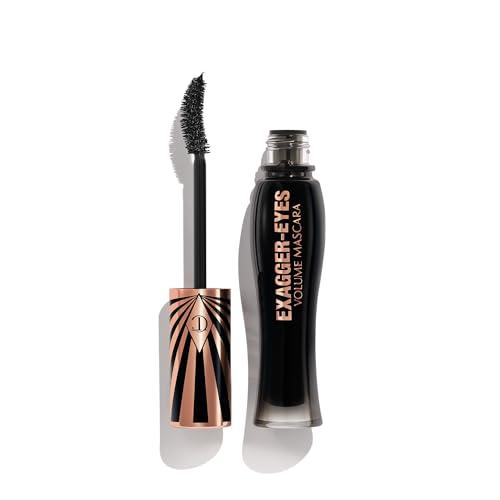 Charlotte Tilbury Exagger-Eyes Volume Mascara - Volumizing Black Mascara with 28-Hour Smudge-Proof & Flake-Proof Wear - Designed with a Ultra-Curved Brush