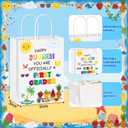 Crtiin 24 Pcs End of Year Gifts Bags for First Grader, Summer Party Favor Bags Bulk with Handles, Last Day of School Goodies Bag, Class Present Bag for School's Out Classroom Favor Student Classmate