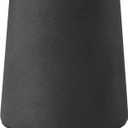 Globe Electric Novogratz x 18" Ceramic Table Lamp, Matte Black, Off-White Tapered Fabric Shade, in-Line Rocker Switch, 5 Ft. Clear Cord, Home Office, Desk, Living Room