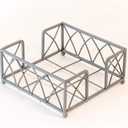 Boston International BID211 Arch Design Cocktail Napkin Holder Caddy, 5.5 x 5.5-Inches, Pewter