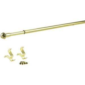 Replacement For Compatible With Kenney Brass Brass Curtain Rod 28 in. L X 48 in. L