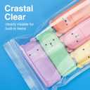 1200pcs Plastic Bags, 3 x 5 inch 2 mil Jewelry Bags, Clear Small Zip Bag, Resealable Zip Bag for Small Business, Storage, Candy