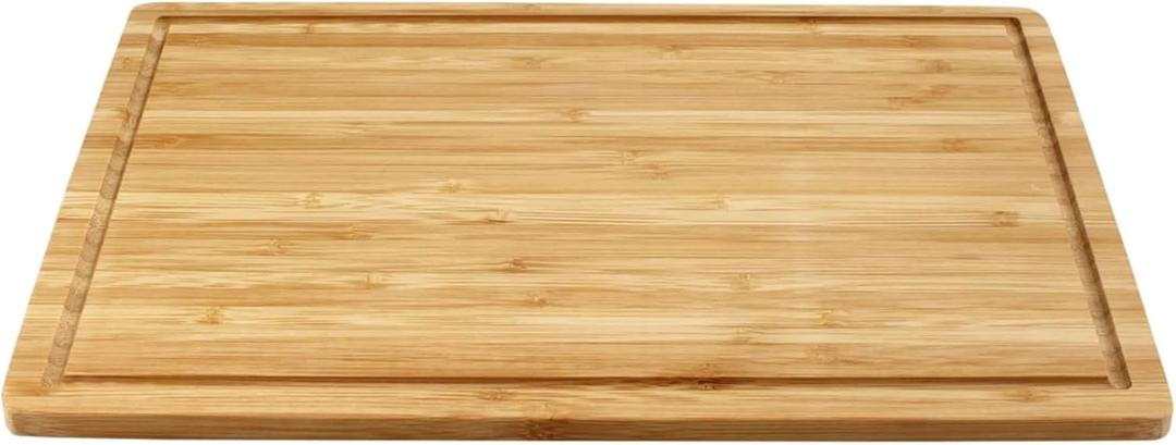 Bamboo Cutting Board  17.72 x 11.81  Heavy Duty, Eco-Friendly Chopping Board for Kitchen Prep, Meat, Vegetables, and Cheese  Durable, Knife-Friendly Surface