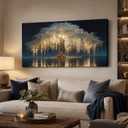 Large Tree of Life Canvas Wall Art, 20x40 Inch