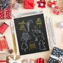 4 x Gold Silver White Gel Pens, 5 Pack, 1 mm Extra Fine Point 3 Colors Gel Ink Pens Set, Opaque White Archival Ink Pens for Black Paper Drawing, Sketching, Illustration, Card Making (Multicolor)