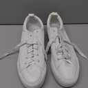 SERNIAL Womens White Platform Sneakers PU Leather Platform Shoes Walking Shoes for Women (10)