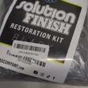 The Rag Company - Solution Finish Full Installation Kit - Enriche, Condition, Protect; Black Plastic Trim Restorer (12oz) + 2 Microfiber Towels + Applicator Sponge + Gloves