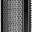 Lasko Oscillating Ceramic Tower Space Heater for Home with Overheat Protection, Adjustable Thermostat, and 2 Speeds, 15.7 Inches, Black, 1500W, CT16450