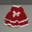 Dog Christmas Dress Fleece Dog Cake Princess Dress Winter Pet Outfit Xmas Party Cosplay for Large Dogs Girl