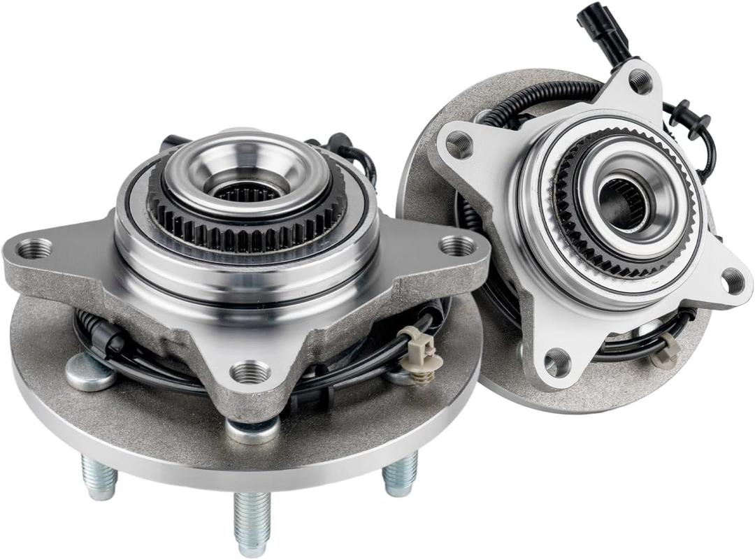 KAX 515046 Front Wheel Bearing and Hub Assembly Replacement for Ford F-150 2004-2005, Ford F-150 Heritage 2004,2pcs Wheel Bearing W/ABS 6 Lugs