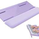 Computer Keyboard Stand for Desktop, Keyboard Wrist Rest Holder Stand for Easy Typing with Wrist Pad for Office Desk, Home, School(Purple)