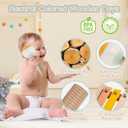 Baby Musical Instruments - Toddler Musical Toys Montessori Wooden Xylophone Maracas Tambourine Percussion Set for 1 2 3 Year Old, Kids Educational Music Learning Toys, Birthday Gifts for Boys Girls, Toddler-sized