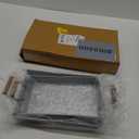 AuldHome Design Galvanized Farmhouse Trays (Set of 2, Small & Medium); Farmhouse Decor Rectangular Trays w/Handles