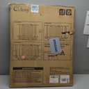 34" Extra Tall Baby Gate for Stairs, Auto Close Stroller Friendly Dog Gate Indoor for Doorways, Pressure Mounted 29"-40" Wide Baby Gate, Easy Walk Through Gate for Children & Pets, White