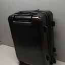 YUEMAI Aluminum Alloy Luggage Hard Shell Carry-Ons with Spinner Wheels, Zipperless & Lightweight Suitcases for Travel with Tsa Lock (20", Black)