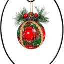 Ornament Display Stand Hanger Rack Hook Chrismas Ornament Party Decoration Holder Air Plant Flower Pot Hanging Terrarium Home Office Decoration(Egg-Style)