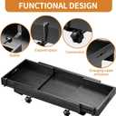 Bedside Shelf for Bed - Clamp On Nightstand Tray for Bunk Bed & College Dorm Room Essentials, Sturdy Floating Side Table Organizer with Cup Holder & Cord Slot for Top Bunk, Kids & Students