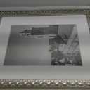 Golden State Art, 12X16 Ornate Finish Photo Frame with White Mat for 8X12 Picture & Real Glass, Color: Silver Beige