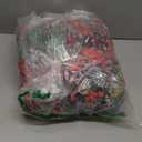 12 Pcs Mini Christmas Cabinet Wreath with Lights Prelit 8" Artificial Small Pinecone Front Door Wreath with Bow Xmas Hanging Garland for Kitchen Window Stairs Railing (Red)