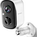 Security Cameras Wireless Outdoor, 2K Battery Powered Indoor Camera/WiFi Camera for Home Security with AI Motion Detection, Color Night Vision, Spotlight, Siren, Waterproof, SD/Cloud Storage (White)