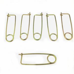 Brooch Shape Cotter Safety Pins Quick Lock Fastener for Farm Lawn Garden Hitch (5/32 x 3-3/4x 1-1/2 inch, Pack of 6)