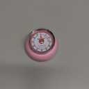 Zassenhaus Magnetic Retro Kitchen Timer, Classic Mechanical Cooking Timer (Pink)