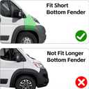 Front Fender Panel with Molding Hole Side Fender Panel Assembly Fits for Ram Promaster 1500 2500 3500 2014 2015 2016 2017 2018 2019 2020 2021 2022