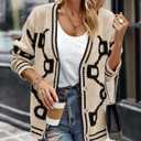 PRETTYGARDEN Women's Spring Fall Chunky Knit Cardigan Sweaters Casual Open Front Button Up Winter Coats Outerwear (XL)