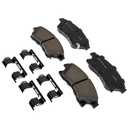 ACDelco Gold 17D1522CHF1 (19428013) Ceramic Front Disc Brake Pad Kit with Clips
