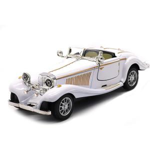 1:28 Scale Pullback Diecast Metal Antique Classic Model Cars Collectible Toy Gifts (White,Length 6.5in/16.8cm)