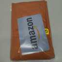 Chyhomenyc Orange Curtains 45 Inch Length 2 Panels, Faux Linen Textured Semi Sheer Light Filtering Soft Airy Rod Pocket Window Treatment Drapes for Living Room Bedroom, 30Wx45L Inch, 2 PCS