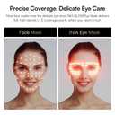 INIA Red Light Therapy Eye Mask for Under Eye Treatment & Rejuvenation - Skincare Device for Dark Circles, Wrinkles, Forehead Lines, Crow's Feet