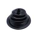 1 pc Black Shifter Boot Small Round Boot-5 1/2" Diameter Includes Trim Ring and mounting Screws