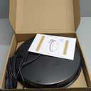 Chicken Water Heater for Winter, 110W Heated Poultry Waterer Base with Thermostat, 11 Inch Poultry Winter Deicer Heated Base with 9.8ft Power Cord, 2PCS (Black)