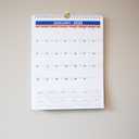 2 x 2025 Wall Calendar - January 2025 - December 2025, 12 Monthly Hanging Calendar, 2025 Planner, A4 Size 8.5" x 11", Spiral Binding, Holidays, Julian Dates, Large Blocks, Twin-Wire Binding, Hanging Hook, (1 Pack) (White/Blue)