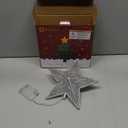 Christmas Star Tree Topper, Plug in Sliver Glittered 3D Star Tree Topper, Metal Hollow Designed Built-in 10 Bulbs String Lights for Indoor Office Christmas New Year Holiday Tree Decoration
Visit the Brightown Store