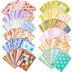 600 Sheets Vintage Scrapbook Paper Set Aesthetic Paper Supplies Diy Decorative Supplies for Writing Drawing Embellishment Scrapbooking Travel Journal 3.35x2.17 Inch