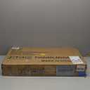 Himix Storage Shelves with 6 Hooks, 3 Tier Foldable Shelf with Wheels, Metal Storage Shelving Unit Rolling Cart, Utility Shelf Rack Organization Shelves for Pantry, Kitchen, Black - No Assembly