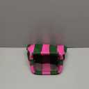 DIHKLCIO Clutch Purses for Women 2026 Summer Beach Woven Crochet Bag Dumpling Striped Ruched Cloud Purse Evening Handbag, Pink-green Stripe