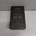 Sangcon Gravity Electric Salt and Pepper Grinder Set [Upgraded Larger Capacity] USB Rechargeable With Dual Charging Base - Automatic One Hand Operation - Adjustable Coarseness & LED Light Refillable (Black)