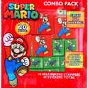 Super Mario Party Favors Bulk Set ~ Bundle with 40 Pieces Mario Favor Boxes with Stickers and Stampers for Kids Birthday Party | Mario Classroom Prize Boxes