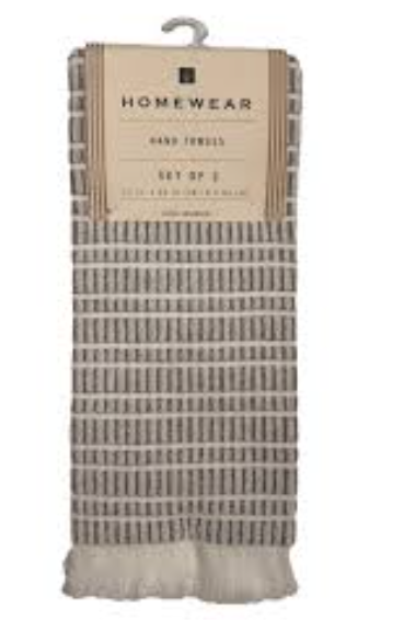 Home Wear Hand Towels Set Of 2 15x25